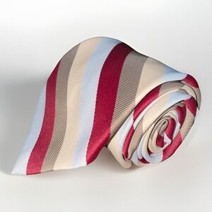 Sears Fashion Collection Men's Neck Tie Vintage‎ Polyester Classic Striped